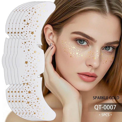 Glitter Freckle Patches – Sparkly Face Stickers for Instant Shimmer, Easy to Apply & Remove