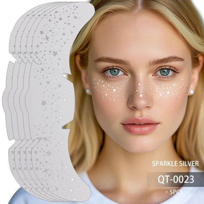 Glitter Freckle Patches – Sparkly Face Stickers for Instant Shimmer, Easy to Apply & Remove