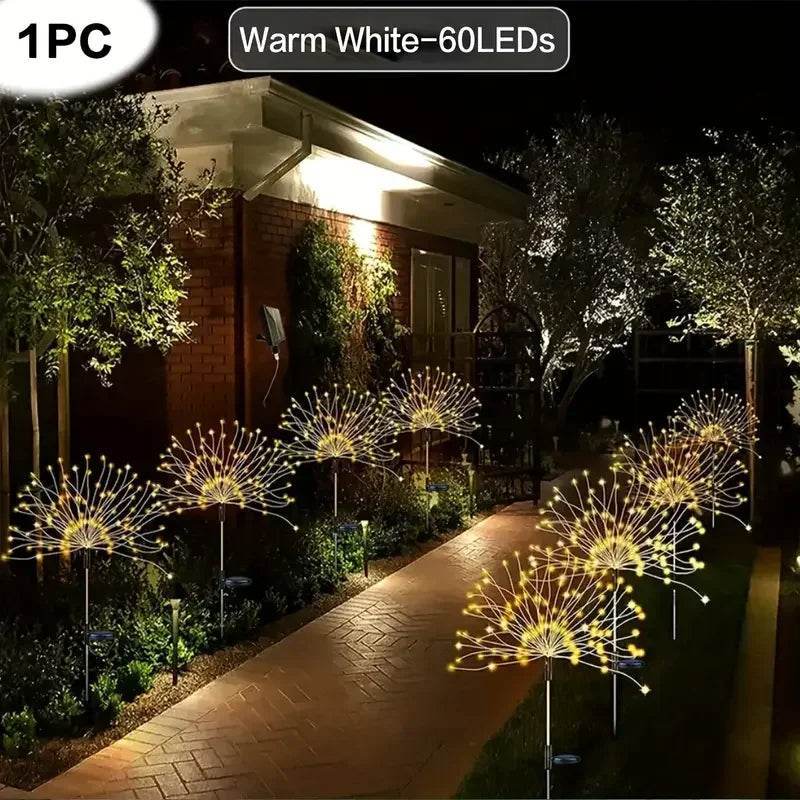 Solar Garden Waterproof Lights Fireworks Lights