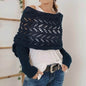Bohemian Braided Crochet Sweater Scarf with Sleeves for Women