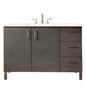Metropolitan 48" Single Vanity Cabinet, Silver Oak