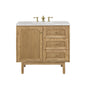 Laurent 36" Single Vanity Cabinet, Light Natural Oak