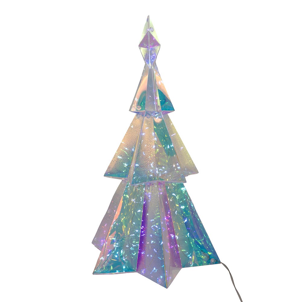 LED Holographic Christmas Tree - 15 Inch - Battery Operated