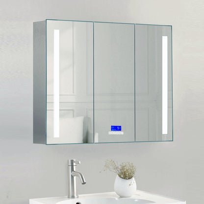 ALFI brand  ABMC4228BT 42" x 28" Triple Door LED Light Bluetooth Medicine Cabinet