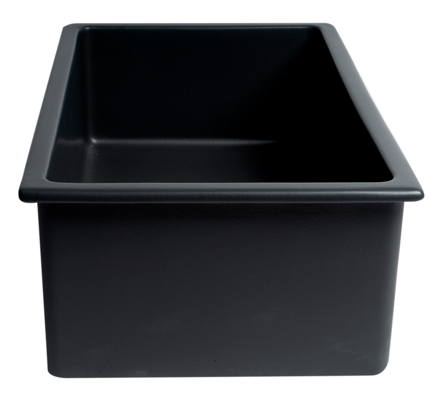ALFI brand AB3018UD 30" x 18" Fireclay Undermount / Drop In Fireclay Kitchen Sink