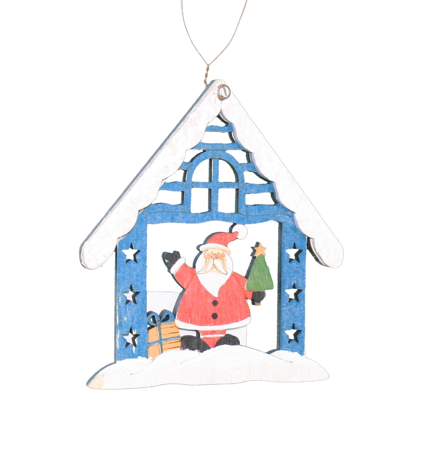 Santa's Cottage Holiday Ornament
