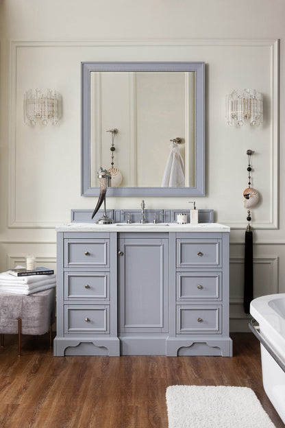 De Soto 48" Single Vanity Cabinet, Bright White