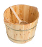 ALFI brand  AB6604 Round Wooden Cedar Foot Soaking Tub