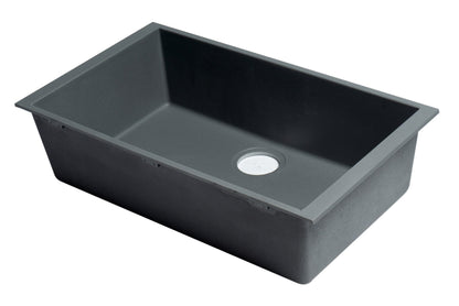 ALFI brand AB3020UM 30" Undermount Single Bowl Granite Composite Kitchen Sink