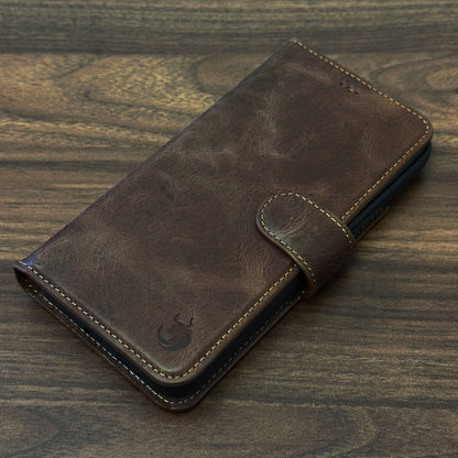 Vegas Premium Leather iPhone 15 Pro Wallet Case with MagSafe | Detachable RFID Blocking Luxury Wallet