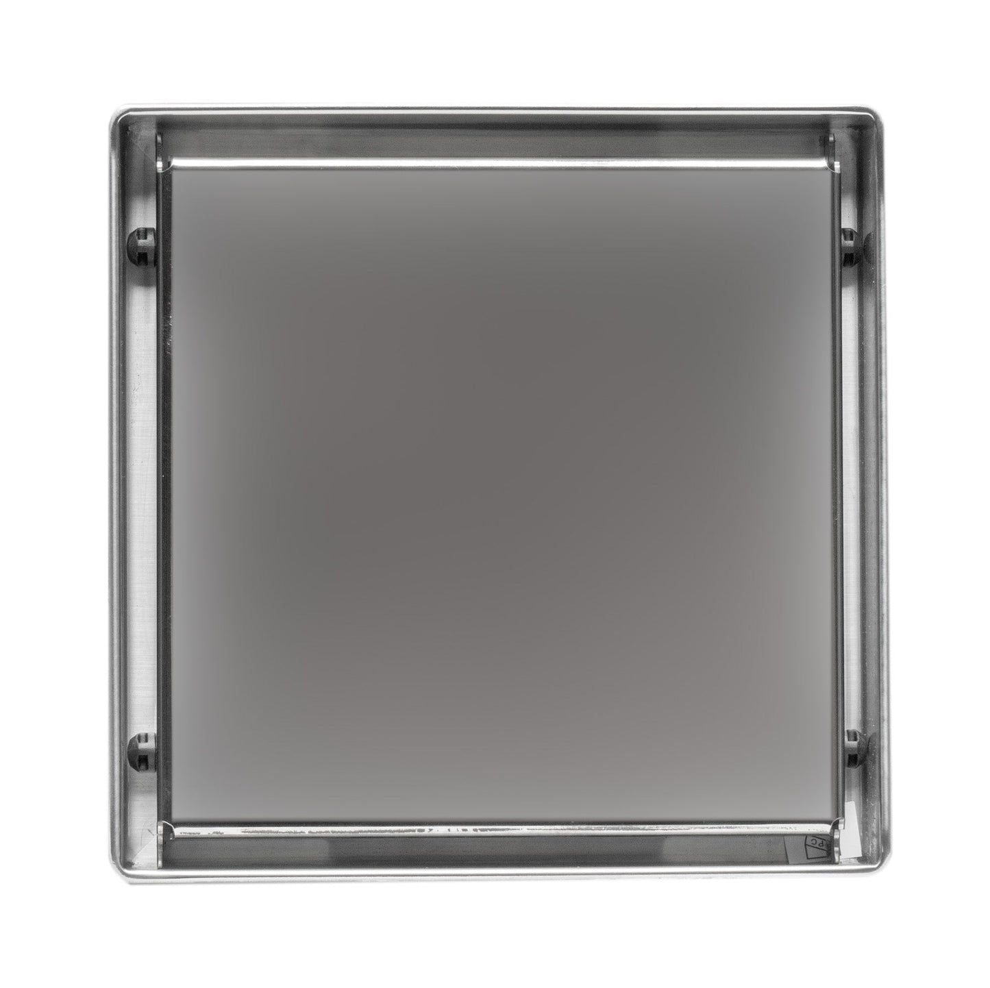 ALFI brand  ABSD55B-BSS 5" x 5" Modern Square Polished Stainless Steel Shower Drain with Solid Cover