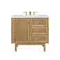 Laurent 36" Single Vanity Cabinet, Light Natural Oak