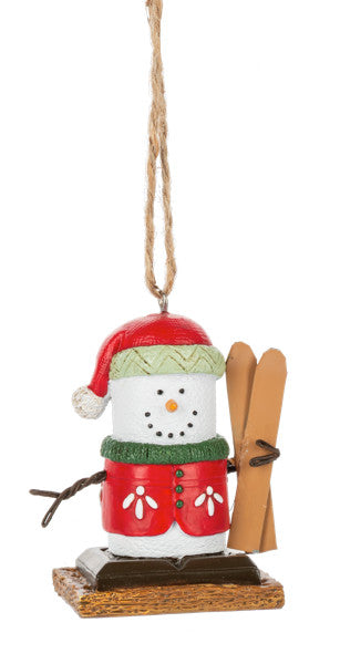 S’mores Buddy Skiing Ornament