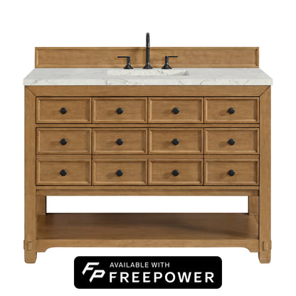 Malibu 48" Single Vanity, Amber Birch