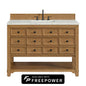 Malibu 48" Single Vanity, Amber Birch