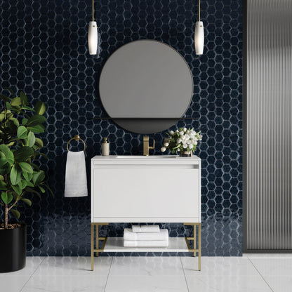 Mantova 35.4" Single Vanity Cabinet