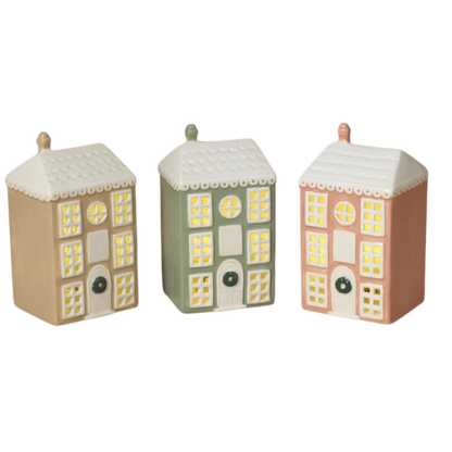 Ceramic Light-Up House -