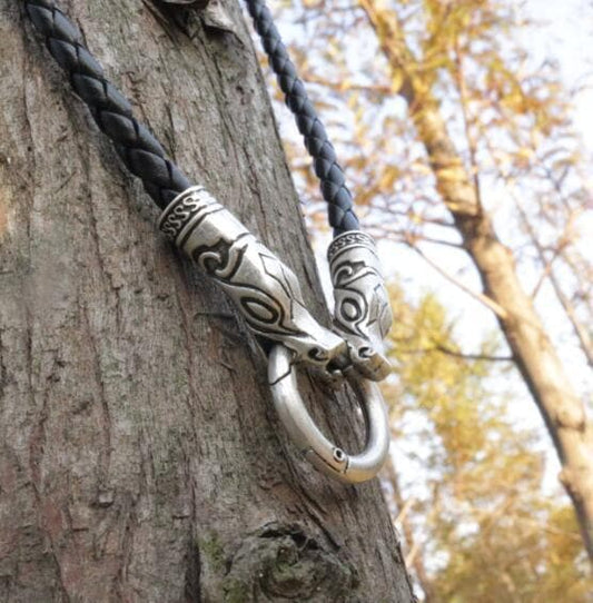 Vikings Odin's Pets Stainless Steel Necklace