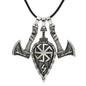 Vikings Axes and Shield Pendant Necklace