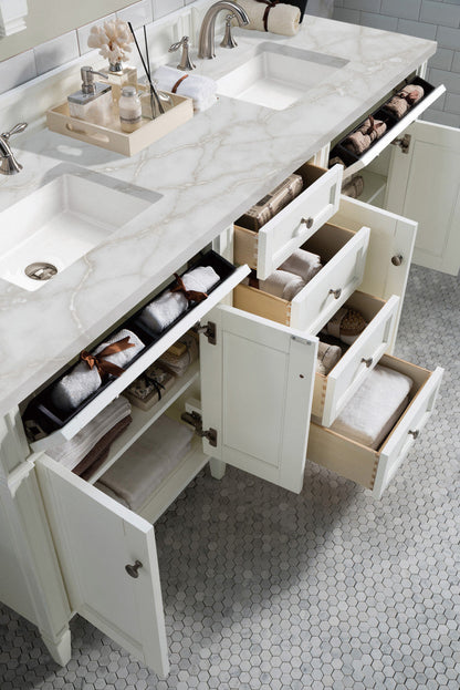 Brittany 72" Double Vanity in Bright White