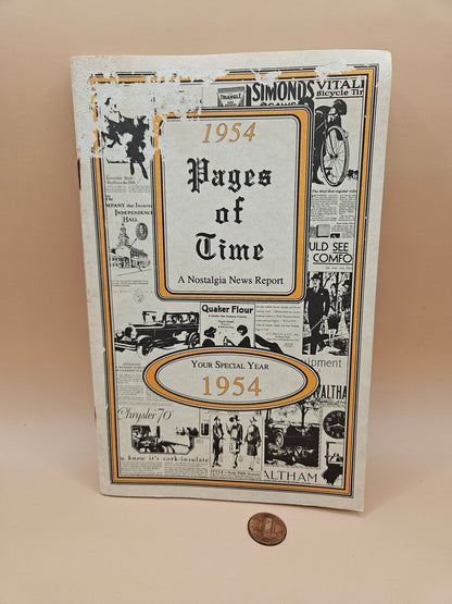Vintage 1954 Pages Of Time Book (used)