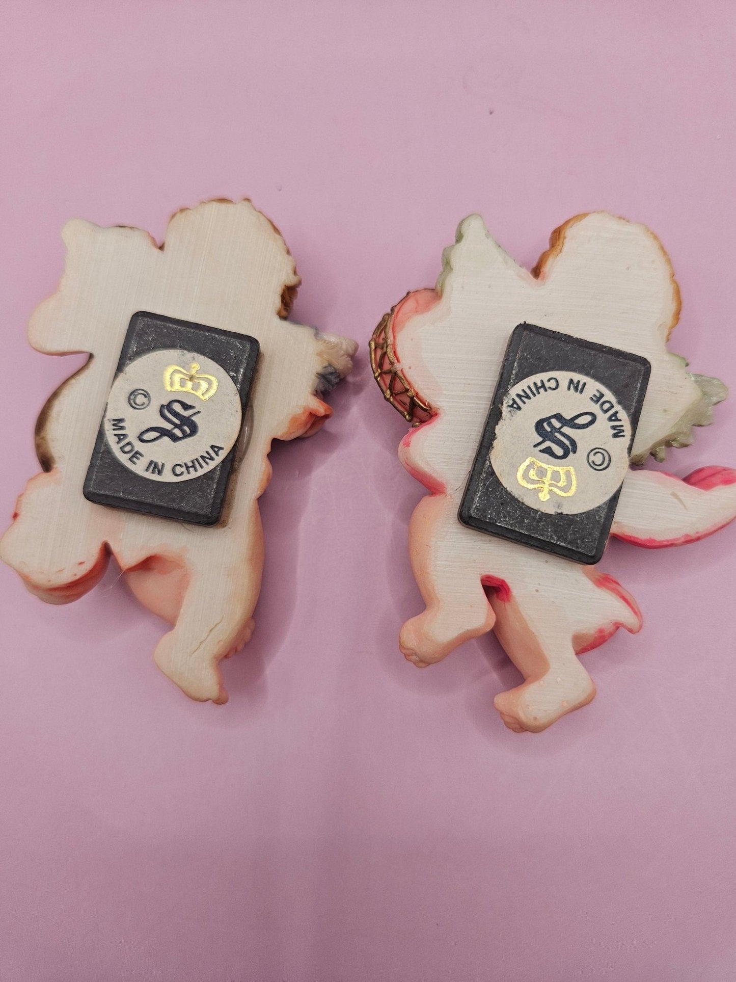 Vintage Angel Cherub Magnets | 6 Styles | Instrument Playing Angels | 3"