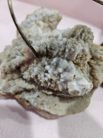 Vintage Brutalist Brass Butterfly Art On Mineral Stone