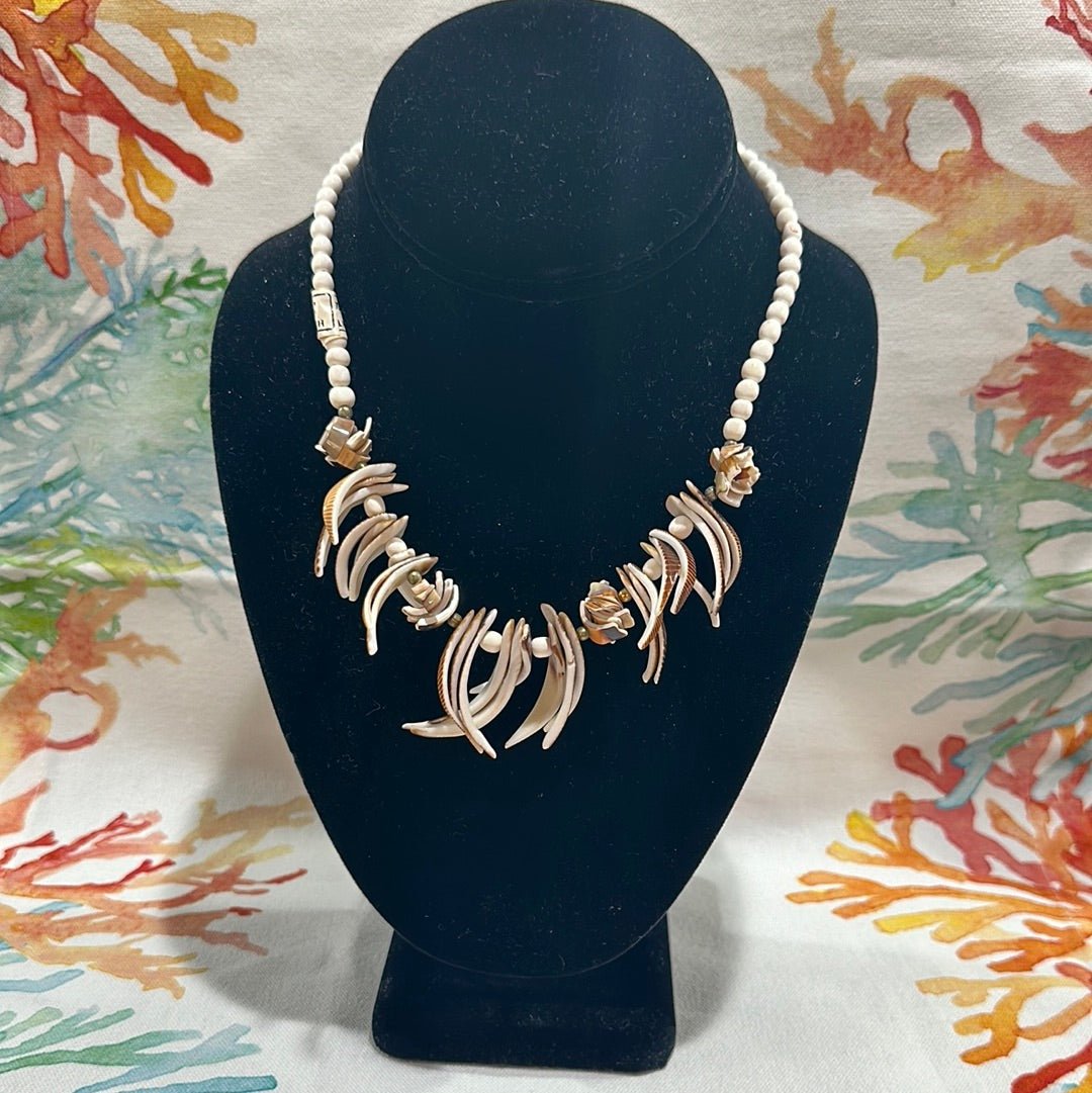 Vintage Shell Necklace- Intrigue Cut Seashells
