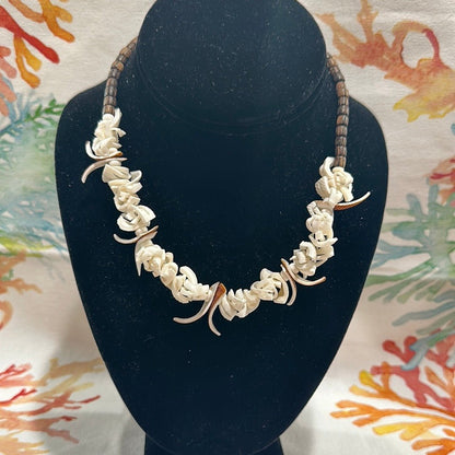Vintage Shell Necklace- Intrigue Cut Seashells