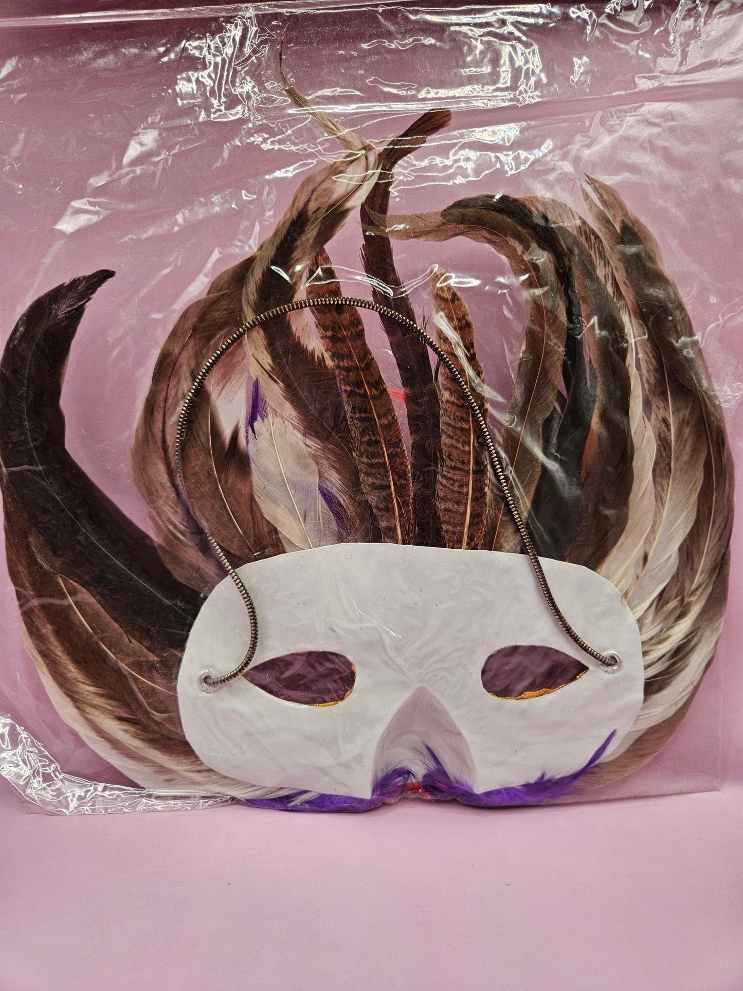 Vintage Feather Mask- perfect for Mardi Gras Party