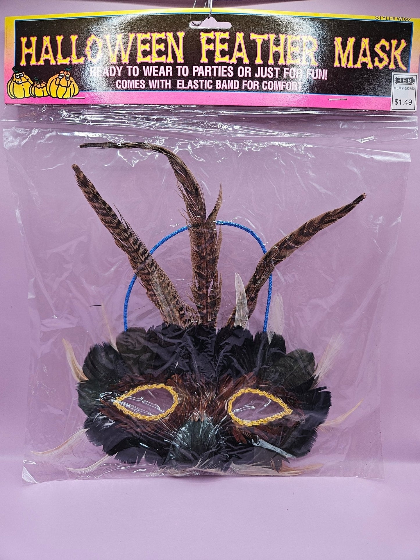 Vintage Feather Mask- perfect for Mardi Gras Party