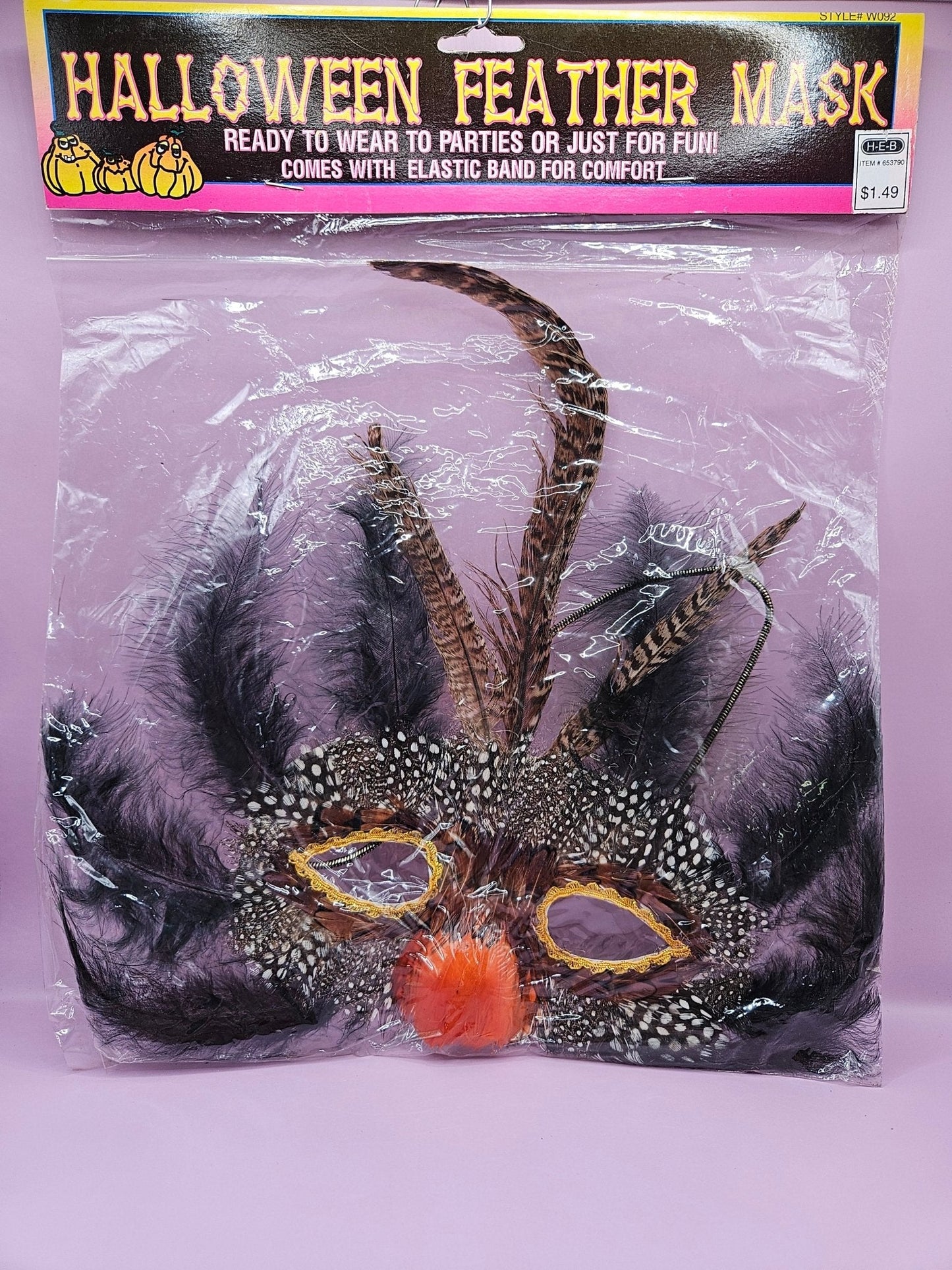 Vintage Feather Mask- perfect for Mardi Gras Party