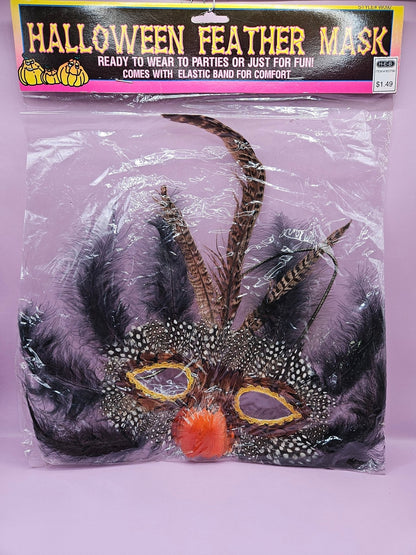 Vintage Feather Mask- perfect for Mardi Gras Party