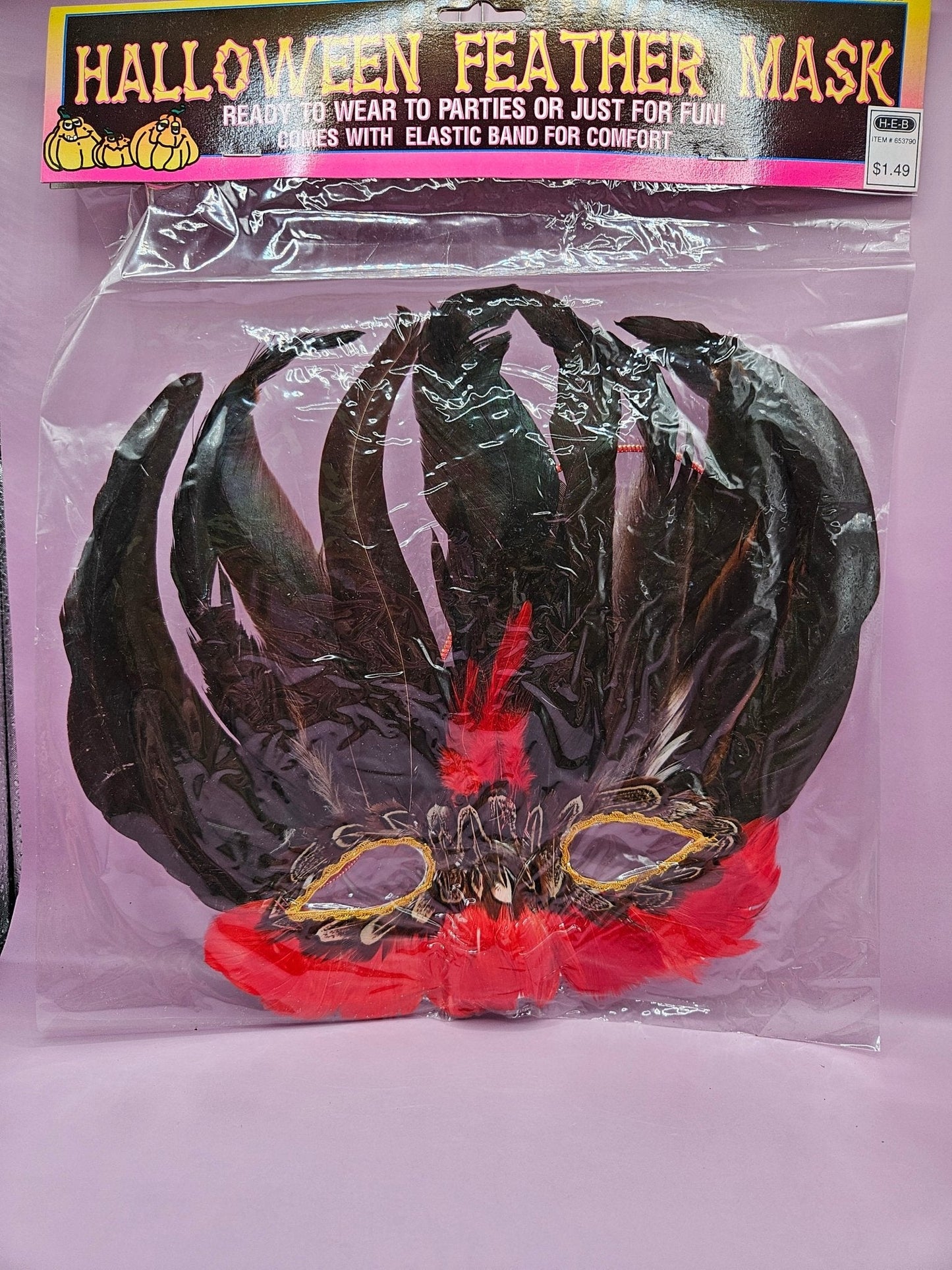 Vintage Feather Mask- perfect for Mardi Gras Party