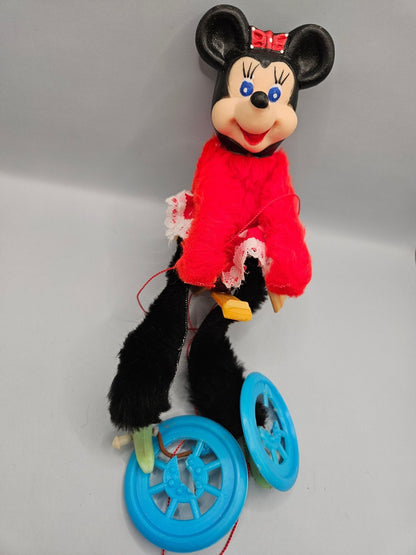 Vintage Flintstone and Minnie Mouse Puppets – Sold As-Is for Parts
