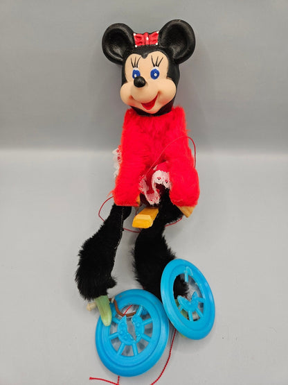 Vintage Flintstone and Minnie Mouse Puppets – Sold As-Is for Parts