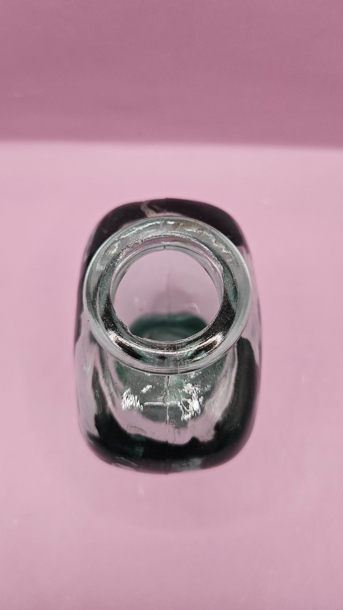 Vintage Heart Glass Bottle