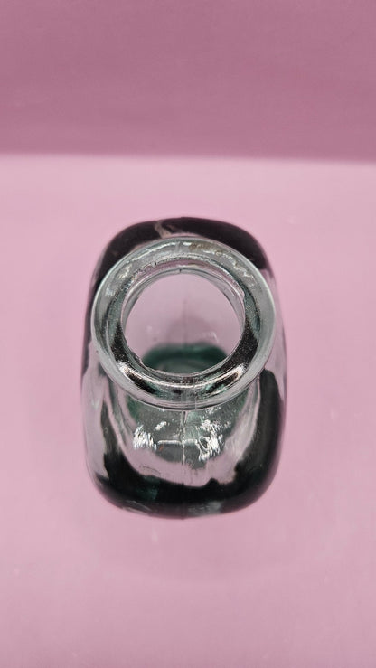 Vintage Heart Glass Bottle