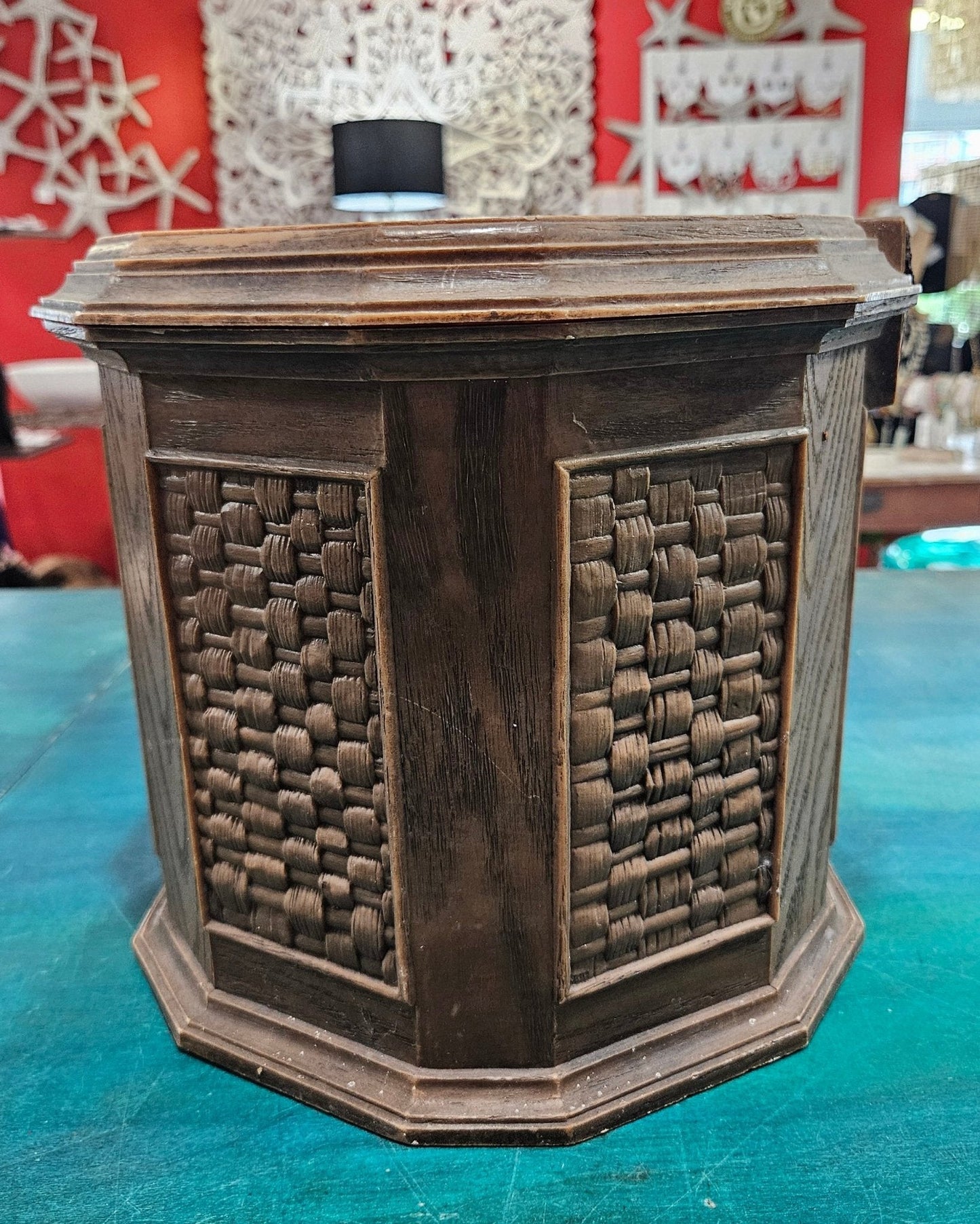 Vintage Lerner Plastic Sewing Box – 1970s-1980s Storage Chest – 15.5" x 8.75" x 10.25"