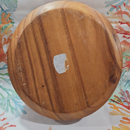 Vintage Medium Wood Bowl