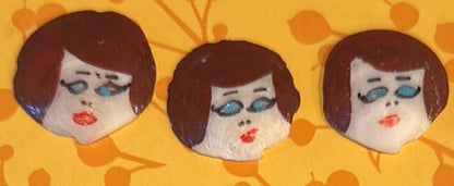 Vintage Painted Cockle Shell