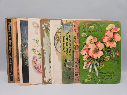 Vintage Postcards – Perfect for Crafting, Scrapbooking, and Ephemera- 5.5"x3.5"