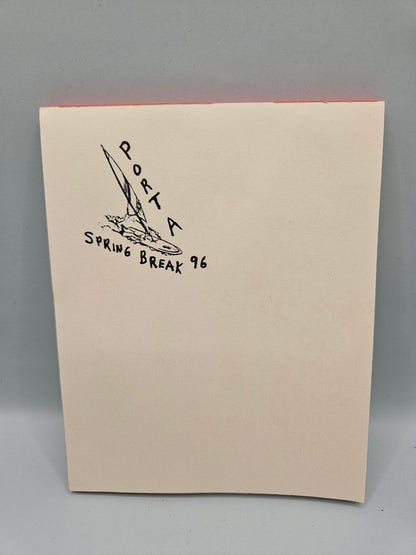 Vintage Spring Break 1996 Port Aransas, Texas Note Pad – 4 Styles, 5.5"x4.5"