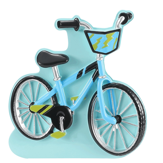 First Bike Blue Child Ornament