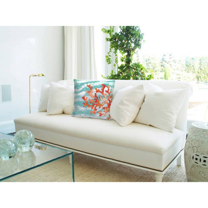 Visions Iii Coral Wave Indoor/Outdoor Pillow 20" x 20"