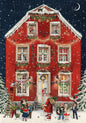 Victorian Christmas Houses Advent Calendar - Red House