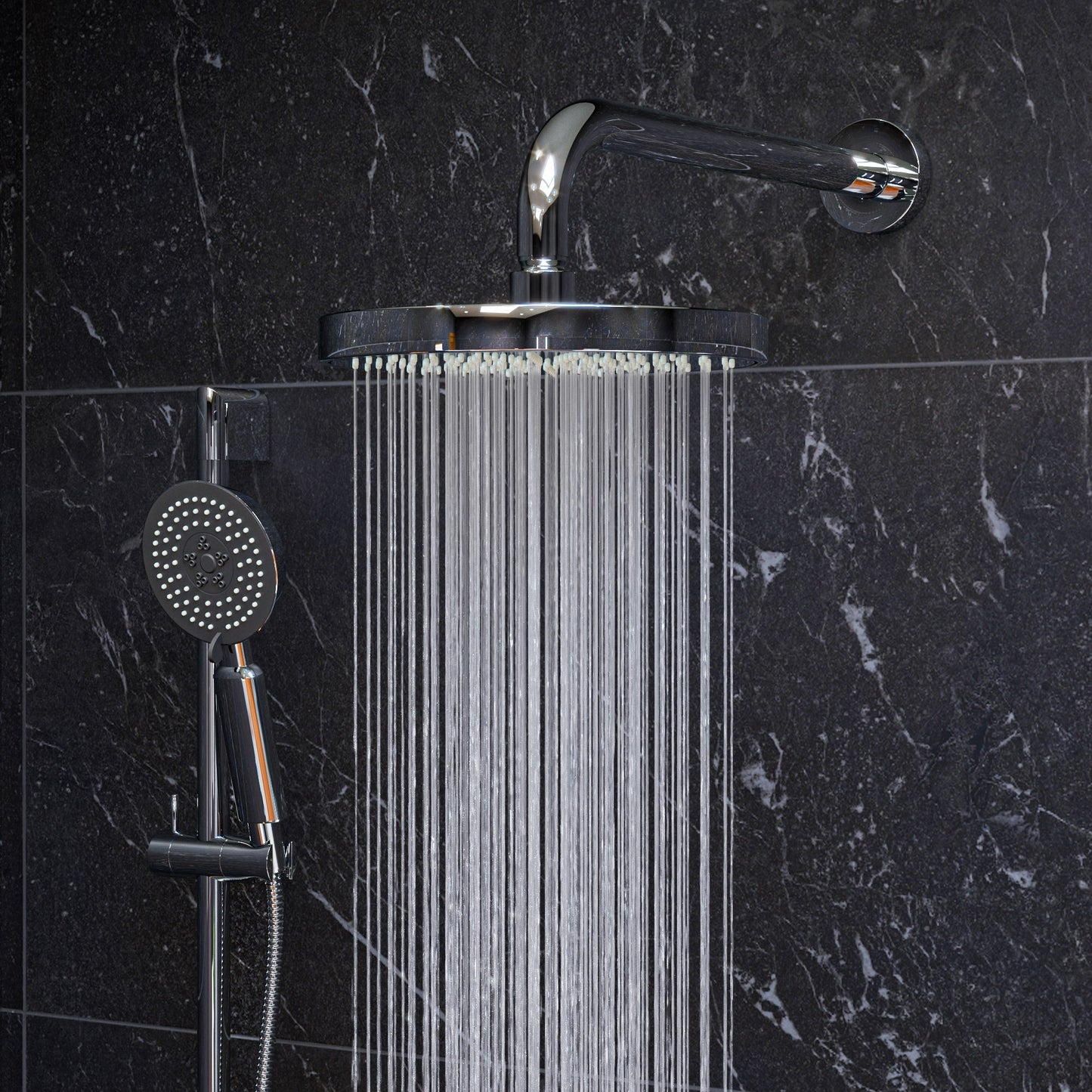 ALFI brand AB2545 Round Style 2 Way Thermostatic Shower Set