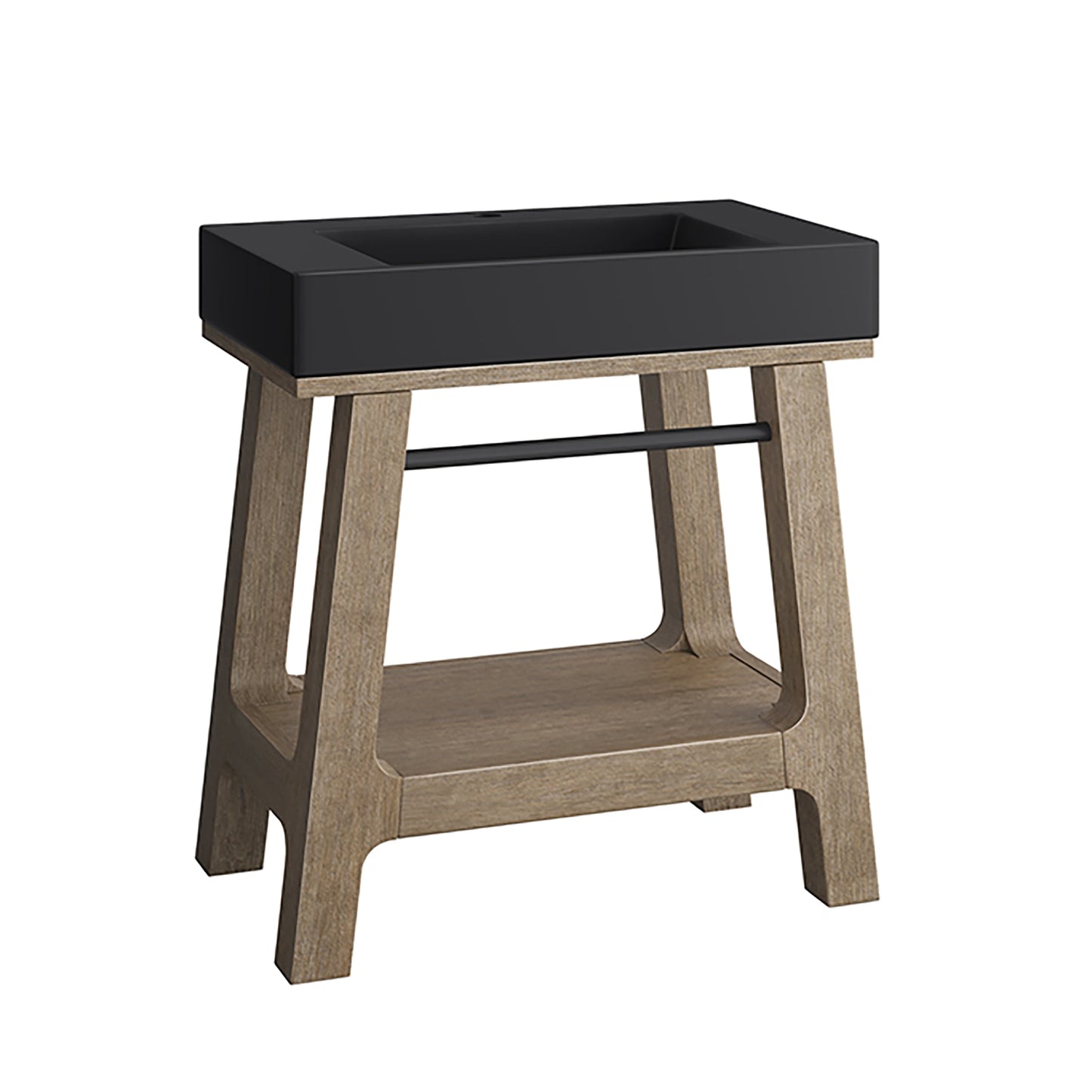 Auburn 31.5" Single Sink Console, Weathered Timber