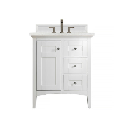 Palisades 30" Single Vanity Cabinet, Bright White