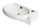 ALFI brand  ABC117 White 17" Small Wall Mounted Ceramic Sink with Faucet Hole
